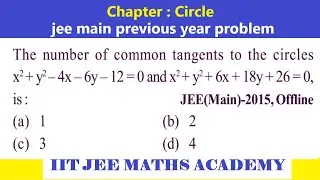 CIRCLE | JEE MAIN 2015 | OFFLINE | RS SIR