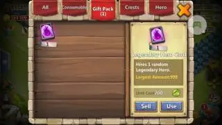 Castle Clash: Age of Legends - legend hero card