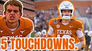 Arch Manning goes BERSERK w 5 TOUCHDOWNS in BLOWOUT Longhorns Win over San Jose State!