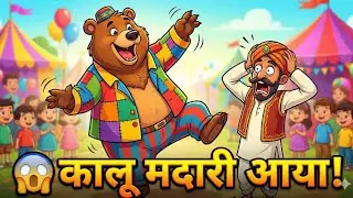 कालू मदारी आया 🐻 भालू का ज़बरदस्त डांस | Funny Cartoon Video | Kids Comedy
