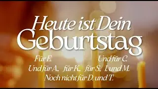 Heute ist Dein Geburtstag - ein nachdenkliches Geburtstagslied. Für Dich und Deine Lieben!