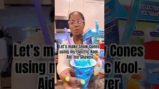 Let&rsquo;s make snowcones using my electric Kool-Aid ice shaver #iceshaver #partyice #koolaid #summer ￼