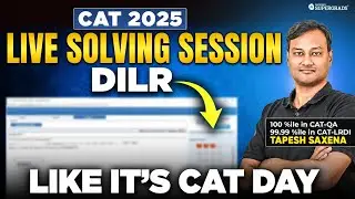 CAT 2025 DILR Live Solving |DILR: Q-2 Is a TRAP! Experience CAT 2025 Before the Exam