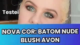 Testei nova cor Power Stay Avon 16 horas: nude blush.