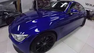 Gloss Cosmic Blue BMW 420 by Wrap Workz Hong kong (GoPro HD)