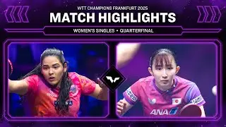 Adriana Diaz vs Hina Hayata | WS QF | #WTTFrankfurt 2025