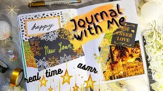 real time bullet journal with me (asmr) ⭐⭐⭐: New Year spread | grid paper, no music, no talking bujo