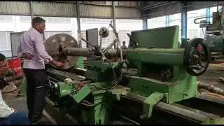 railway axle turning lathe machine
