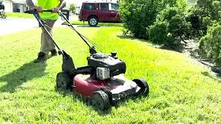 Mowing Thick & Lush St. Augustine Grass | Full Lawn Cut in Time-Lapse