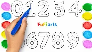 1 से 10 गिनती | number counting 1 to 10 | Kids Learning Numbers  #fufiarts #hindiginti #counting