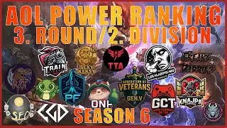 POWER RANKING PRED ART OF LEGENDS DIVISION 2. ROUND 3. SEASON 6.