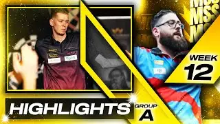 VAN SCHIE TOWERS OVER THE PACK🔥🔥| Darts Highlights | Week 12 Group A Session 2