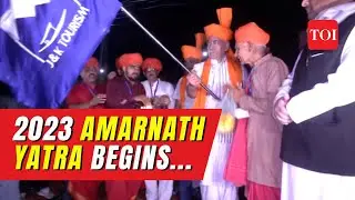 Amarnath Yatra 2023 Begins: Watch the First batch of pilgrims embark on their journey in Kashmir