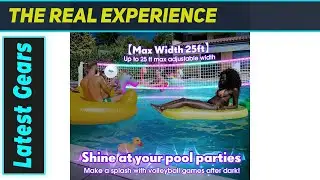 Light Up Your Pool! 2-in-1 LED Volleyball & Basketball Set is AMAZING!