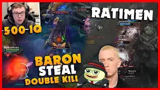500 IQ Baron Steal, RAT-IMEN ?? - LOL Moments #30 [Drapnak]