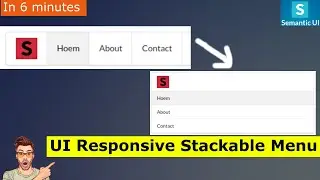 semantic ui responsive stackable menu|responsive stackable menu|responsive stackable menu navigation