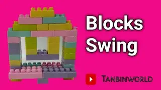 How to make a swing with blocks | block game| Swing / kids gaming / Blocks play