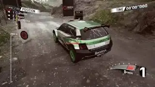 V-Rally 4 Multiplayer gameplay - &Scaron;KODA Fabia R5 - Malaysia Rally - Bonnet view
