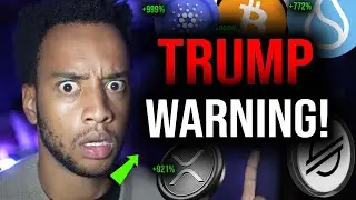 CRYPTO HOLDERS: TRUMP MANIPULATION GOING ON RIGHT NOW!!!!!