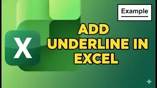 Как добавить подчеркивание в Excel (2025)