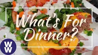 COOK WITH ME! EASY BACON CHEESEBURGER MEATLOAF | IT'S WHAT'S FOR DINNER | WW POINTS & CALORIES