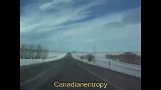Highway 22 Northbound in Winter - time lapse