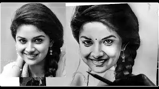 Keerthy Suresh Drawing । Keerthi Suresh Drawing