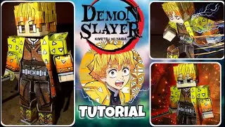 Como hacer a ZENITSU AGATSUMA de DEMON SLAYER Papercraft MINECRAFT Figura Articulada
