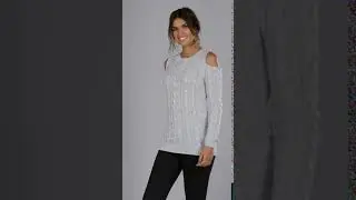 Studio - Be You Cold Shoulder Cable Jumper