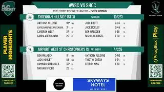 Airport West St Christopher's 1st XI v Sydenham Hillside 1st XI