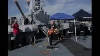 Joe Feloni National Anthem On The USS MASSACHUSETTS 7 24 16