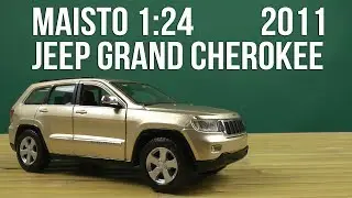 Распаковка Maisto 1:24 Jeep Grand Cherokee 2011 (31205 gold)
