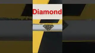 a real diamond burst from a hydraulic press.
