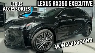 2023-2026 LEXUS RX350 EXECUTIVE, BLACK WITH MACADAMIA INTERIOR 4K WALKAROUND, ACCESSORIES SHOWCASE