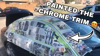 Painting Chrome Trim on my G35!