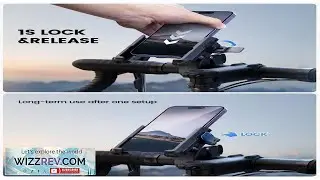 1s Lock & Release Motorcycle Phone Mount One Hand Operation