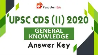 UPSC CDS GK Answer Key 2020 | CDS 2020 GK Answer Key | UPSC CDS Set C Answer Key