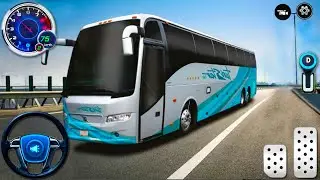 US Coach Bus Driving Game 2024 -Realistic Bus Driving Simulation - Android Gameplay