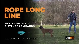 Long Line Dog Training Lead for Recall & Distance Commands by Total Pet