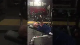 Incline EZ skull crushers