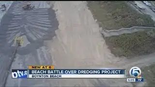 Is mud being pumped onto Boynton Beach?