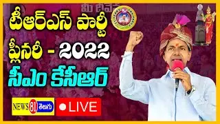 CM KCR | TRS Plenary Meeting 2022 LIVE | 22 Years For TRS Party | KTR | Harish Rao @news81telugu