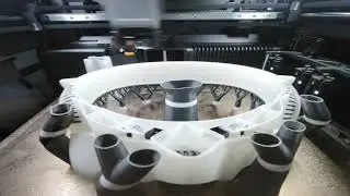 Highlight 8:22:22 - 8:27:22 from ⭕ bambu Lab H2C full size stormtrooper one piece helmet 22 hour 3d