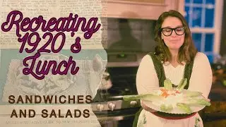 Recreating Vintage 1920s Lunches: Sandwiches and Salads: Poinsettia Salad and Crab Sandwiches