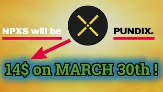 #NPXS НА #PUNDIX - Снижение стоимости токенов и обмен 30 марта - ТОГДА ЦЕНА 14$!!!