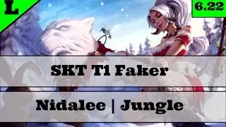 SKT T1 Faker Nidalee Jungle Gameplay | Season 7 | 6.22 Jungle Rework | Nidalee vs. Lee Sin