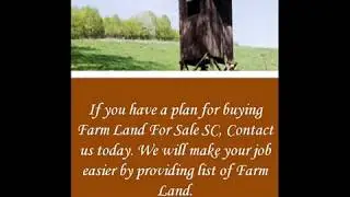 Farm Land For Sale SC