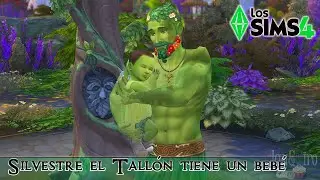 Silvestre el Tallón tiene un bebé conmigo 🌱 ~ The Occult Baby Challenge en español 🍼 #3 Los Sims 4