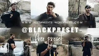 Black Presets in Alen Palander Style&mdash; Professional Lightroom Presets | DNG | Tutorial