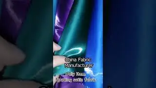 Sparking satin fabric in high quality